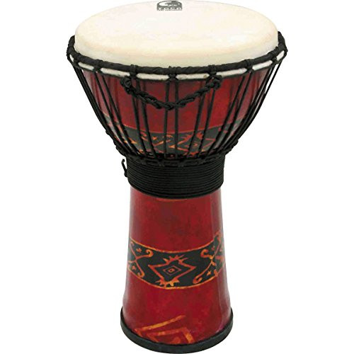 Toca a SFDJ-10RP Freestyle Rope Tuned 10-Inch Djembe - Bali Red Finish